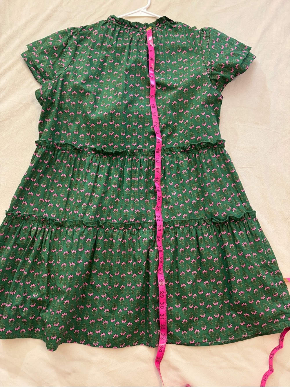 Sugarlips Green Floral Tiered Dress - Picture 8 of 12